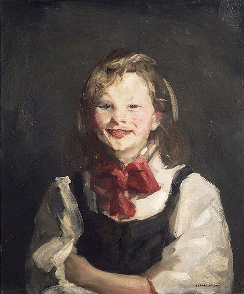 Robert Henri Laughing Girl oil painting image
